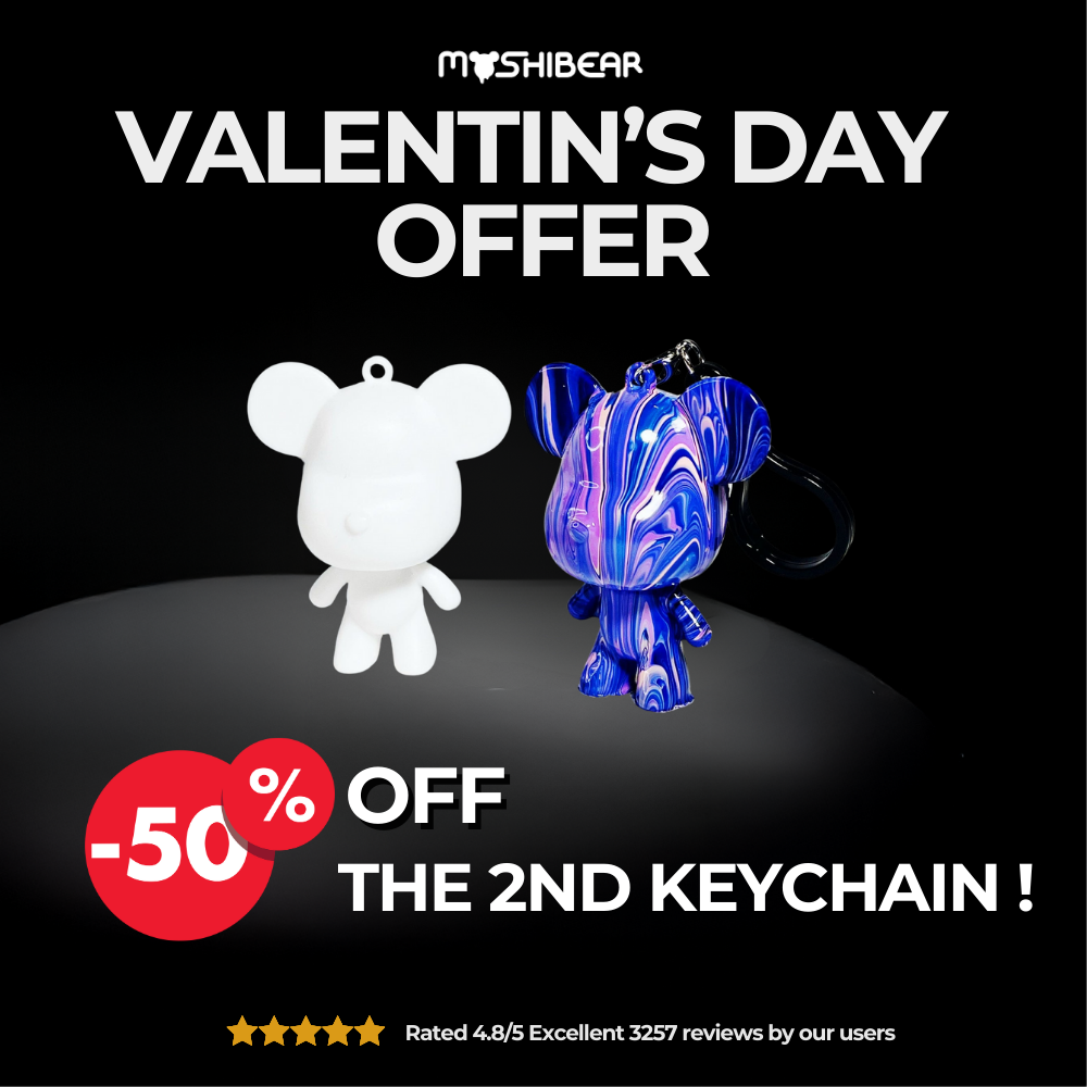 Moshi Mini Keychain Kit - Customizable Charm for Your Style